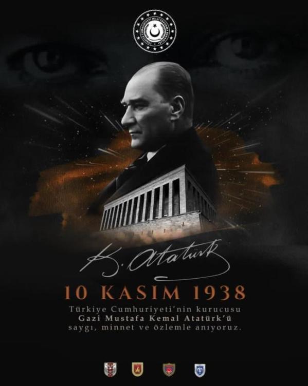 Bakan Akardan 10 Kasım mesajı: İlham kaynağımız Gazi Mustafa Kemal Atatürk’tür