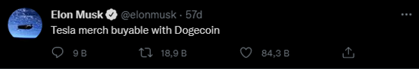 Tesla’da Dogecoin ile ödeme devri başladı