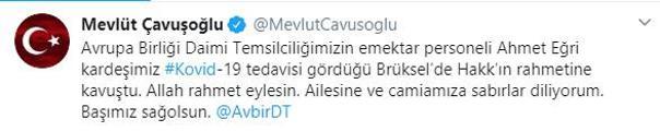 Bakan acı haberi duyurdu Corona virüsten öldü