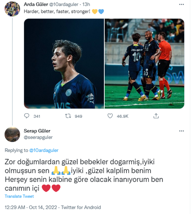 Arda Gülerin annesi Serap Gülerden duygusal paylaşım Beğeni yağmuru