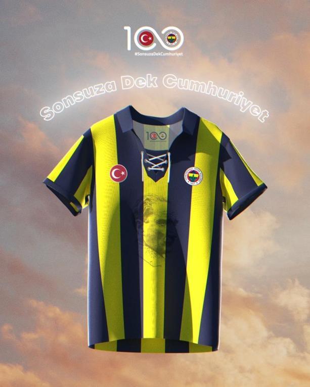 Fenerbahçe yarın sahaya Cumhuriyetin 100. yılına özel formayla çıkacak
