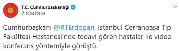 Son dakika... Cumhurbaşkanı Erdoğan, hastanede tedavi gören hastalarla görüştü
