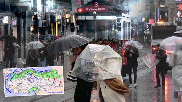 Yeni harita paylaşıldı! Meteoroloji'den uyarılar: Sıcaklıklar düşüyor! İstanbul, Ankara, İzmir...