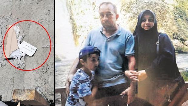 Enkazdan çıkan not yürekleri dağladı