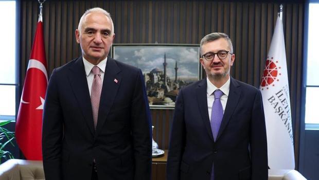 Bakan Ersoy'dan Cumhurbaşkanlığı İletişim Başkanı Duran'a ziyaret