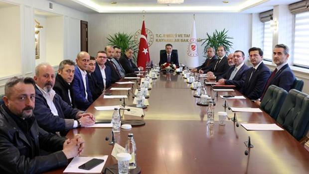 Bakan Bayraktar, Maden-İş Sendikası ve maden işçileriyle görüştü