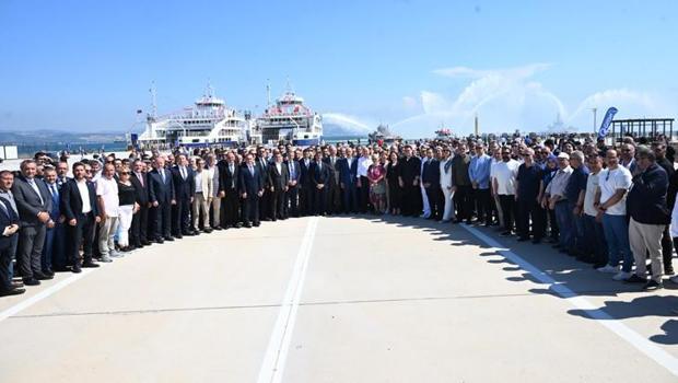 Gelibolu yeni feribot iskelesi hizmete açıldı