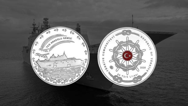 Darphane TCG Anadolu için hatıra parası bastı