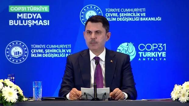 COP31 zirvesinde geri sayım! Bakan Kurum: 1 buçuk milyon ziyaretçi bekliyoruz
