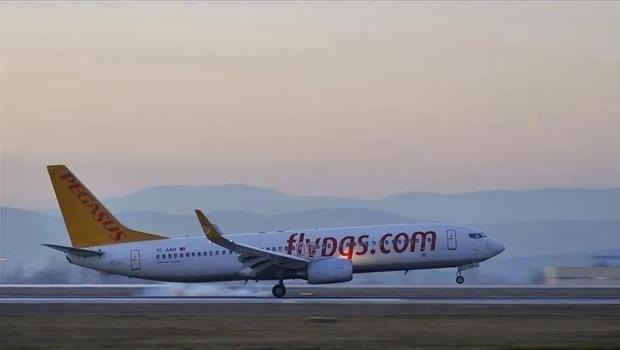 Pegasus uçağına kuş çarptı, uçak acil iniş yaptı
