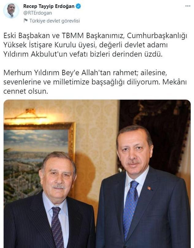 Son dakika Eski başbakanlardan Yıldırım Akbulut hayatını kaybetti
