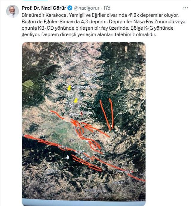 Son dakika... Kütahya’da ardı arkası kesilmeyen depremler Naci Görür uyardı: Bölge geriliyor’
