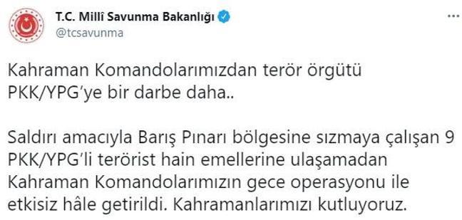 Son dakika... Terör örgütüne bir darbe daha Çok sayıda terörist etkisiz hale getirildi