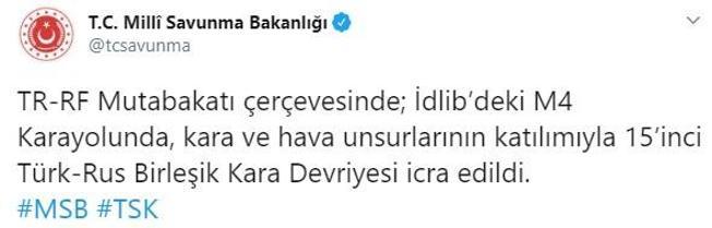 Son dakika I Türk-Rus 15. ortak devriyesi gerçekleşti