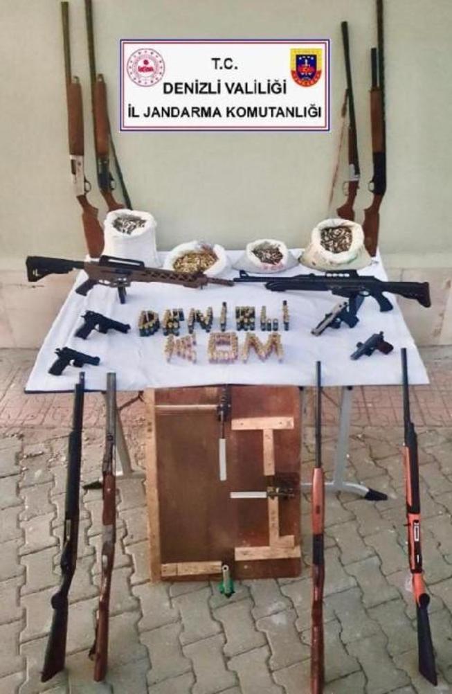Denizlide silah kaçakçılığı operasyonu: 7 gözaltı