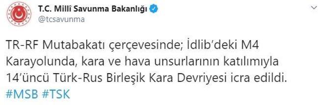 Son dakika I Türk-Rus 14. ortak devriyesi gerçekleşti