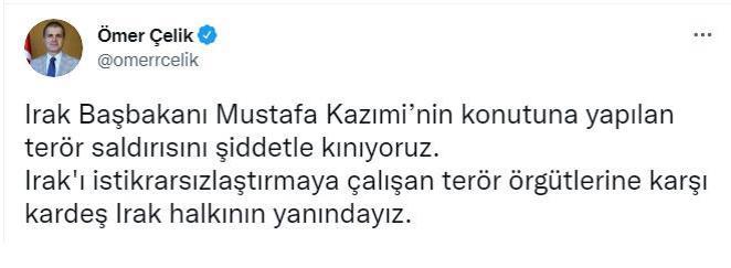 Son dakika... AK Parti Sözcüsü Çelikten Kazımiye yönelik saldırıya kınama