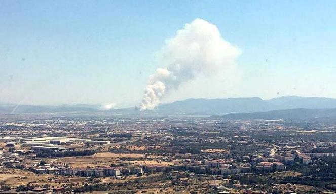 Son dakika haberi... İzmirde farklı noktalarda yangın Kontrol altına alındı