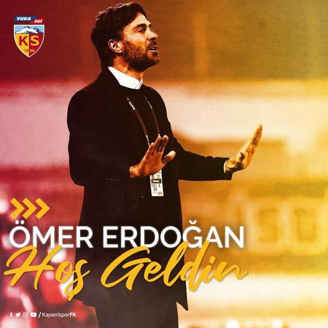 Kayserispor, Ömer Erdoğanı resmen açıkladı