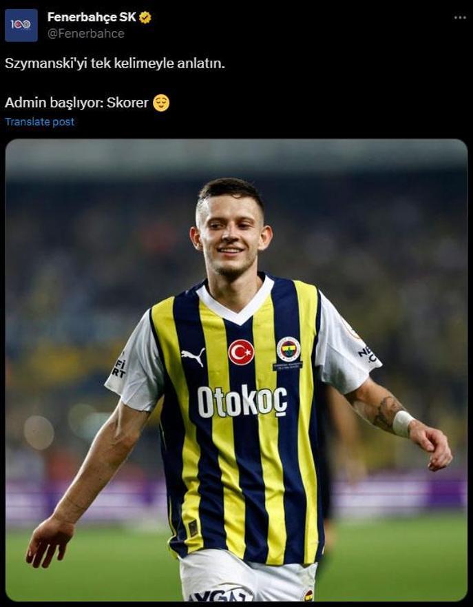 Fenerbahçenin Skoreri Szymanski, Taliscayı solladı İnanılmaz katkı