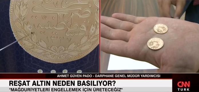 Cumhuriyet tarihinde bir ilk 104 yıl sonra yeniden Reşat altın basılıyor