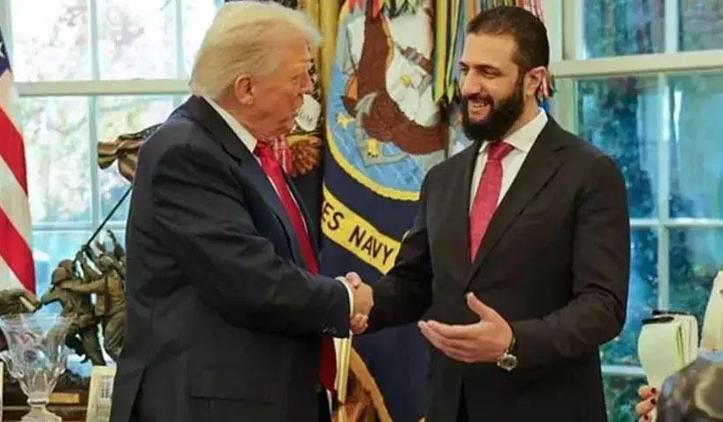 ABD Başkanı Donald Trump, Suriye Cumhurbaşkanı Ahmed Şara ile görüştü