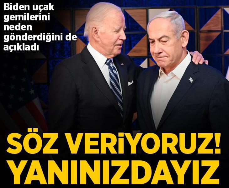 İki uçak gemisi İsrail'e neden gönderildi? Biden açıkladı