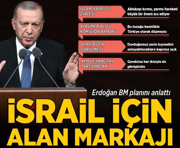 Son dakika! Erdoğan, BM planını açıkladı: İsrail için alan markajı