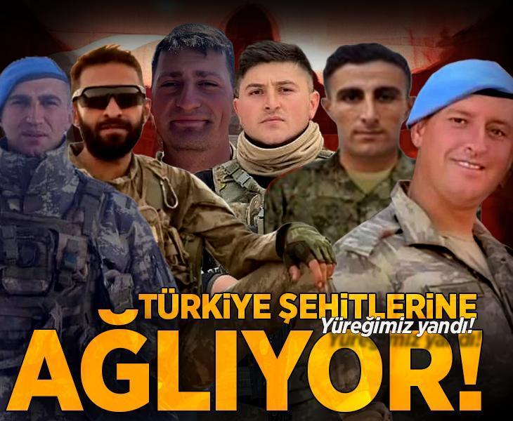 Türkiye şehitlerine ağlıyor! Yüreğimiz yandı