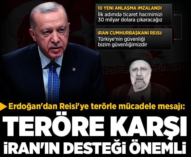 İran Cumhurbaşkanı Türkiye'de! Cumhurbaşkanı Erdoğan'dan önemli açıklamalar