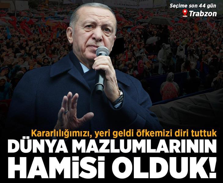 Son dakika: Cumhurbaşkanı Erdoğan'dan Trabzon'da önemli açıklamalar