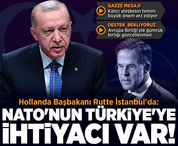 Hollanda Başbakanı Rutte NATO Genel Sekreterliği desteği için Türkiye'de