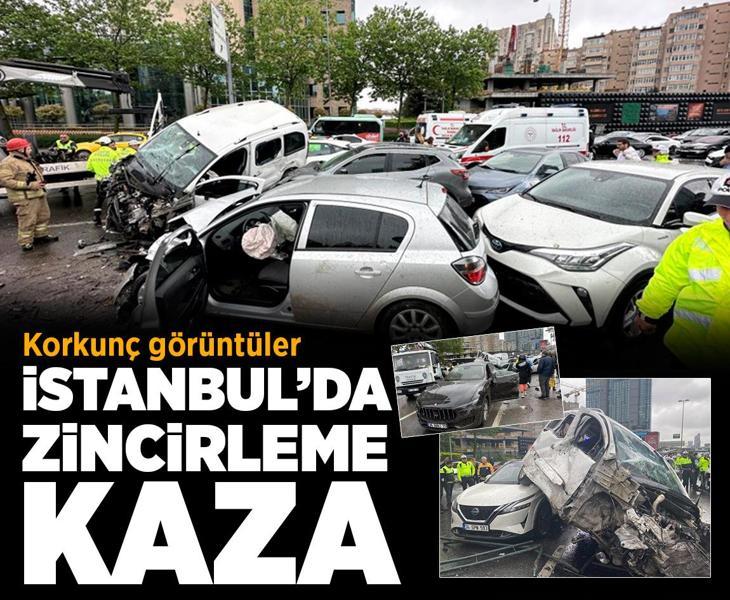 Son dakika: İstanbul'da zincirleme kaza! Çok sayıda ekip sevk edildi
