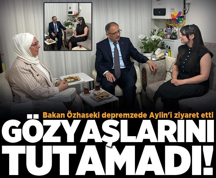 Aylin Karakuş'u ziyaret eden Bakan Özhaseki ve eşi gözyaşlarını tutamadı