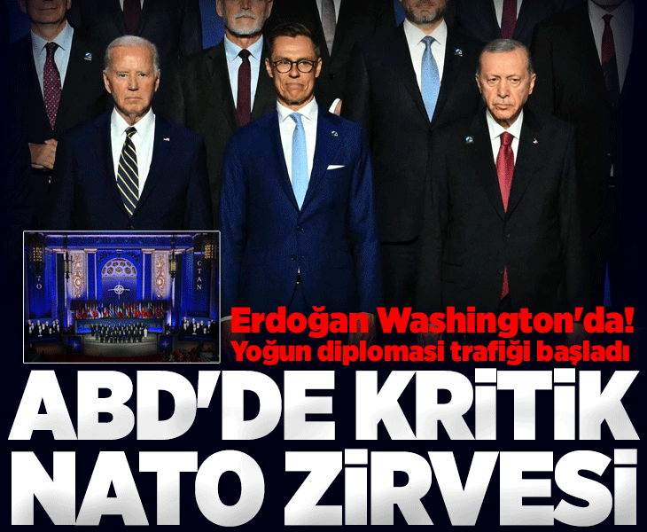 Cumhurbaşkanı Erdoğan NATO zirvesi için ABD'de