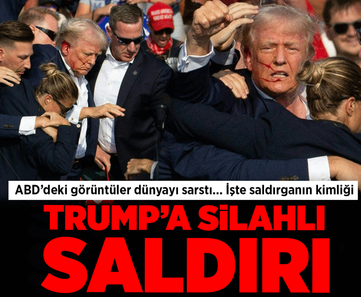 Son dakika... Donald Trump konuşma yaptığı sırada kürsüye ateş açıldı