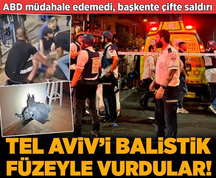 Gazze'deki savaşta son dakika... Tel Aviv'i balistik füzeyle vurdular! ABD müdahale edemedi, başkente çifte saldırı