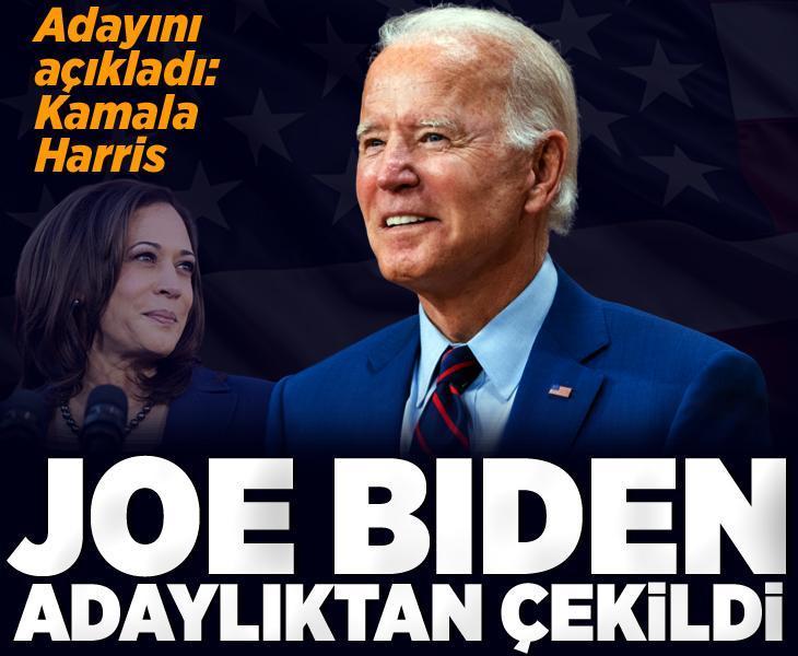 Son dakika! ABD Başkanı Joe Biden adaylıktan çekildi