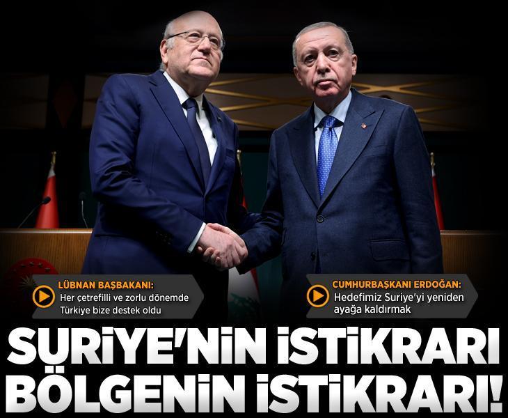 Son dakika: Lübnan Başbakanı Türkiye'de! Erdoğan: Suriye'nin istikrarı bölgenin istikrarı demektir