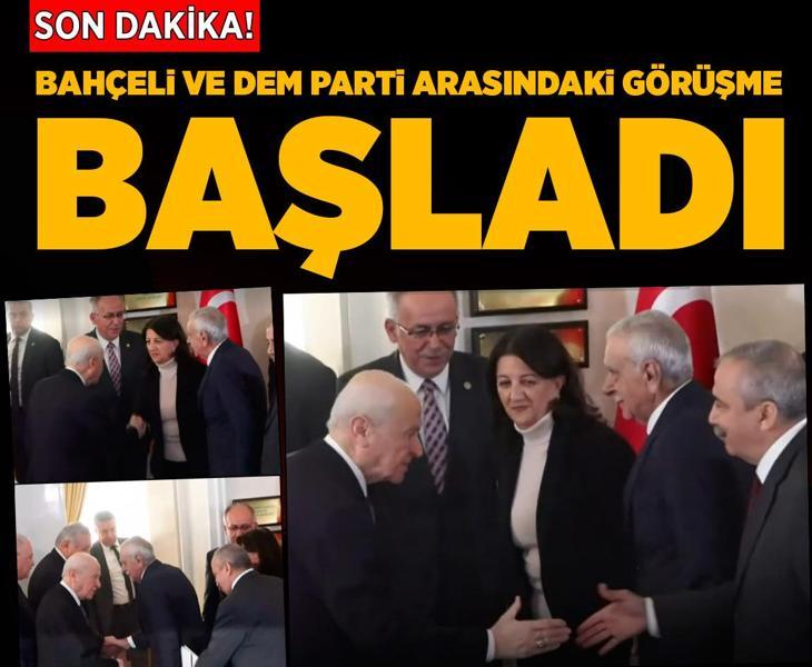 Son dakika... Gözler TBMM'de! Bahçeli ile DEM Parti heyeti görüşmesi başladı