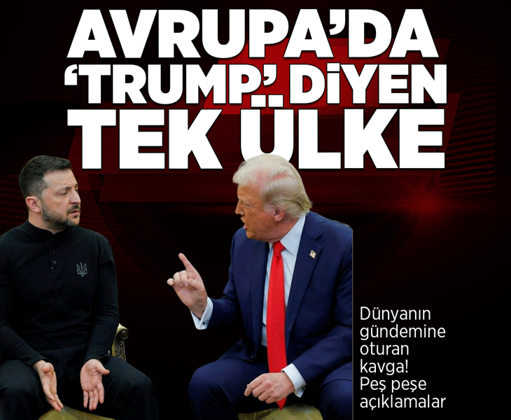 Dünyanın gündemine oturan görüntü! Avrupa'da 'Trump' diyen tek lider