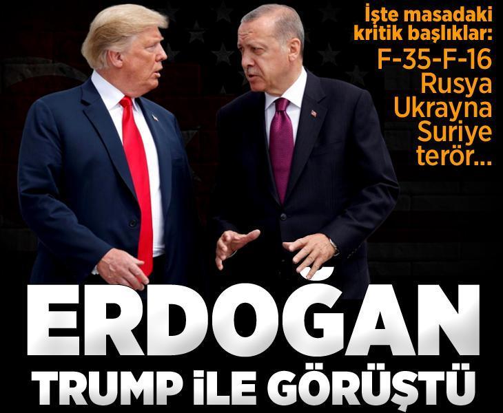 Son dakika... Cumhurbaşkanı Erdoğan ile Trump görüştü! İşte detaylar...