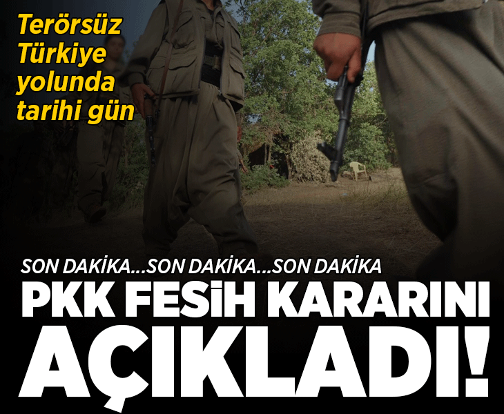 Son dakika: Terör örgütü PKK kendisini feshettiğini duyurdu