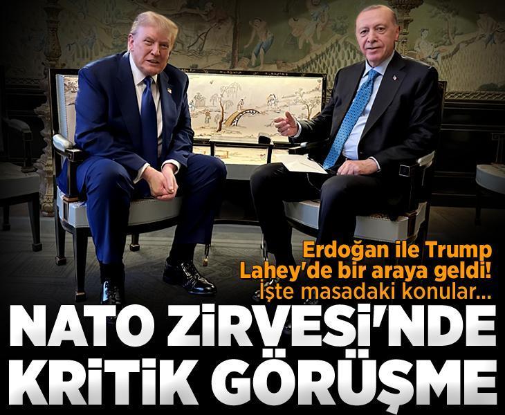 Son dakika! Lahey'de Erdoğan-Trump zirvesi! İki lider bir araya geldi: İşte ele alınan konular...