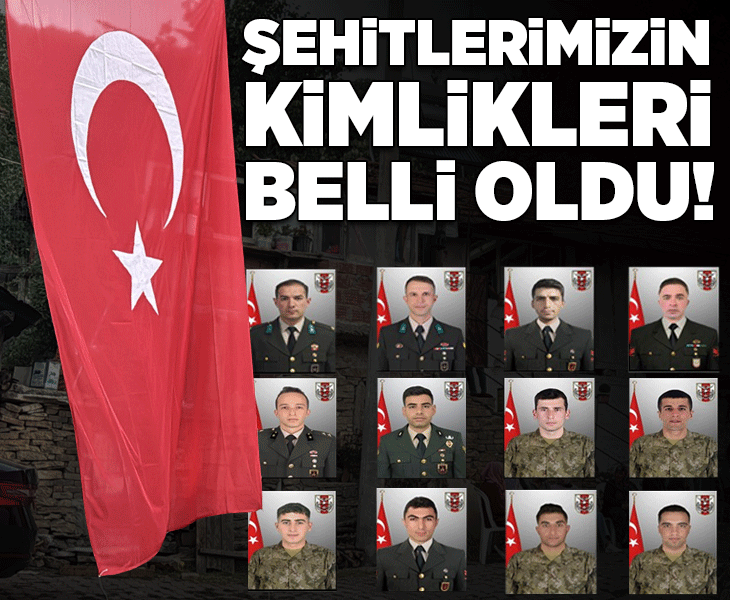 MSB duyurdu: 8 şehidin kimlikleri belli oldu