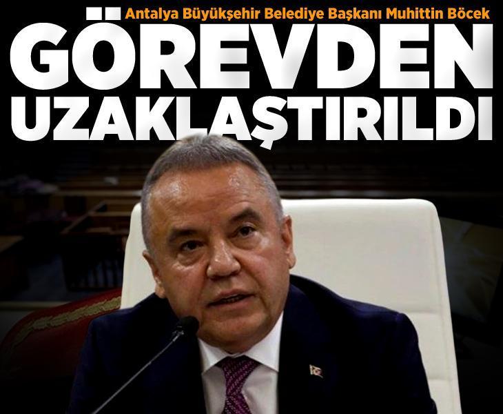 Son dakika! İçişleri Bakanlığı açıkladı! Muhittin Böcek görevden uzaklaştırıldı