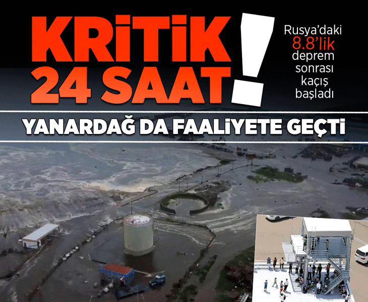 SON DAKİKA! Rusya'da 8 büyüklüğünde deprem! Tsunami alarmı verildi