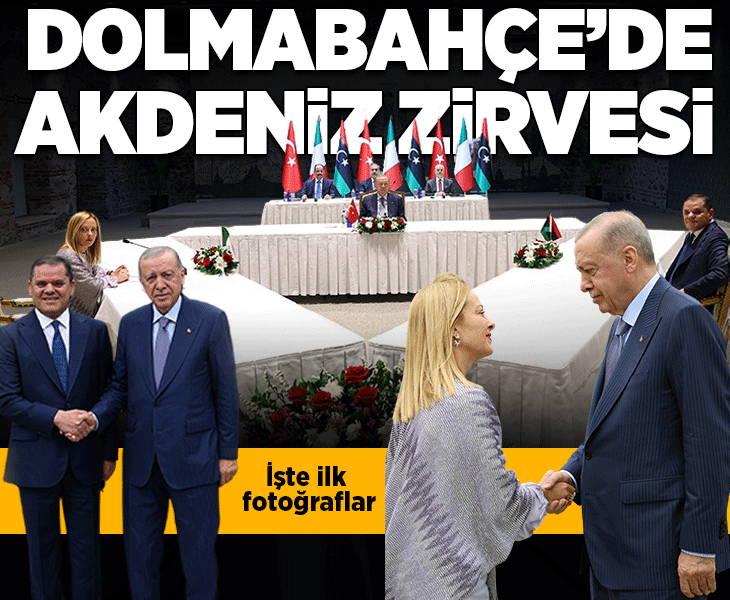 Gözler Dolmabahçe'de: Cumhurbaşkanı Erdoğan, İtalya Başbakanı Meloni'yi kabul etti