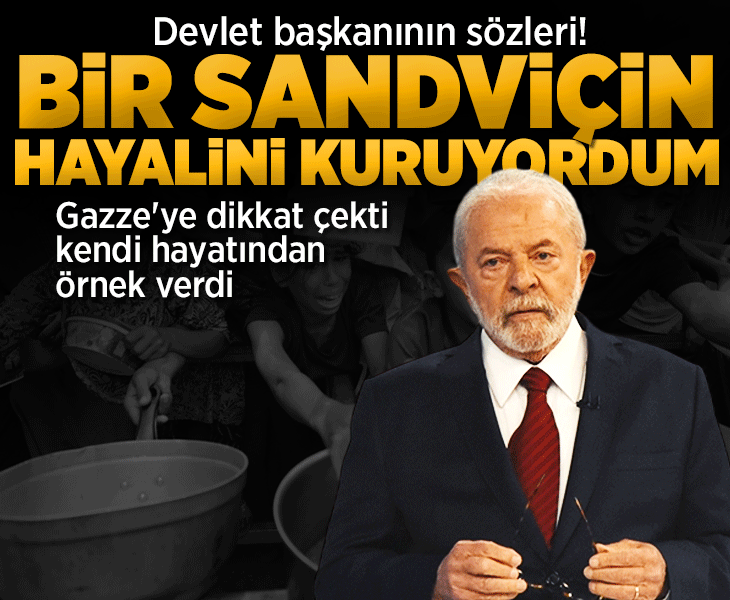 Devlet Başkanı Gazze'ye dikkat çekti kendi hayatından örnek verdi: Bir sandviç ısırma hayali kuruyordum