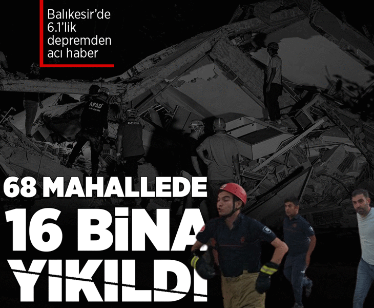 Balıkesir'de 6.1 büyüklüğünde deprem! İstanbul, Bursa ve çevre illerde hissedildi...İşte son durum